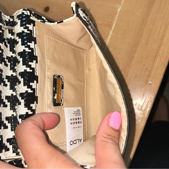 Houndstooth Black and White Women's Bag - Picture 4 of 4